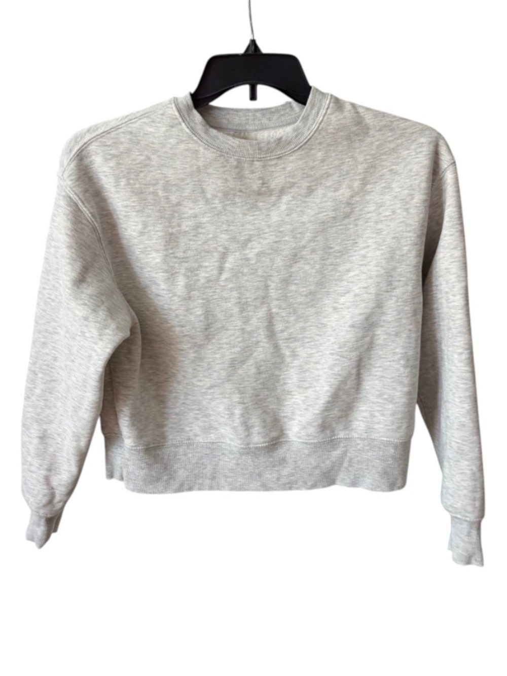 GAIAM cropped grey crewneck sweatshirt